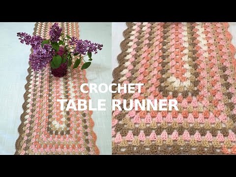 How to Crochet an Easy Table Runner Any Size!