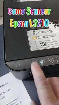 See how to scan on the Epson L3210 #printing #epson #l3210