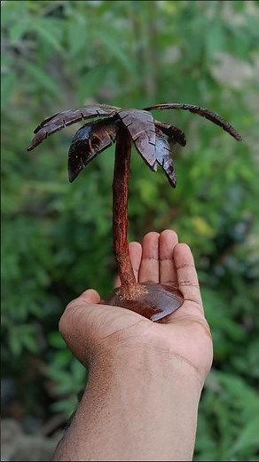 DIY Coconut Palm Tree | Eco-Friendly Craft from Coconut Shell | Handmade Home Decor