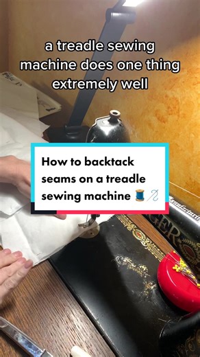 Locking Stitches on a Treadle Sewing Machine: Easy Backtack Method