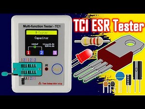 LCR TC1 ESR Tester Transistor Inductance Capacitance Resistance ESR Meter Multi-Function Tester