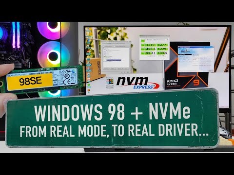 Windows 98 Just Got a Native NVMe Driver… Seriously