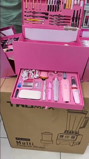 Miss Rose Professional Makeup Kit Unboxing 💄 | Big Makeup Box | Full Makeup Vanity Review#makeupteam