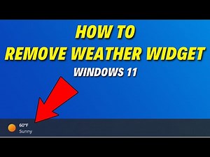 How to Remove Weather Widget from Taskbar in Windows 11