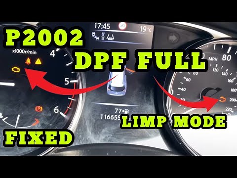 Nissan X Trail Fault Code DPF P2002 Diesel Particulate Filter | HOW TO FIX STEP BY STEP