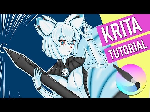 KRITA TUTORIAL- Complete Introduction in the Free Digital Art & Painting Software | English