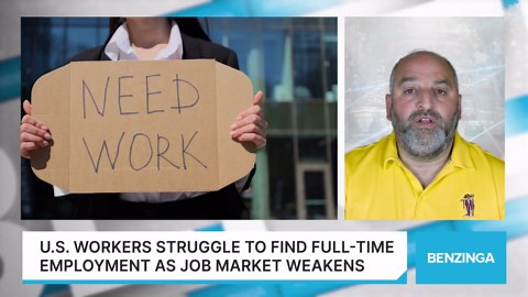 U.S. Workers Struggle To Find Full-Time Employment As Job Market Weakens