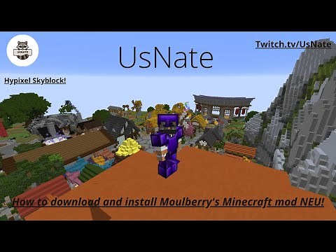 How to download and play Moulberry's Minecraft mod called NEU (Not Enough Update's)!