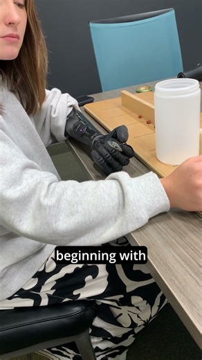 Spooning Beans with my Bionic Hand #prosthetic #abilityhand #limbdifference