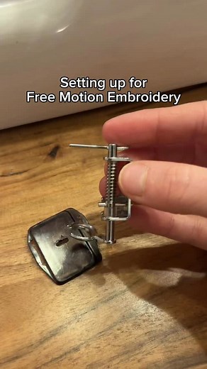 Did you know you can write and draw on a regular sewing machine? I’ve had lots of questions recently on what machine I use and what’s needed to set up for Freemotion, so resharing this video to hopefully help 😊 I use a basic domestic Singer Tradition sewing machine. I’ll put some clips together with a tutorial but my biggest tips would be: - Use non stretch fabric like calico or cotton - Interface your fabric with a medium weight to help with structure - The embroidery foot doesn’t hold the fab