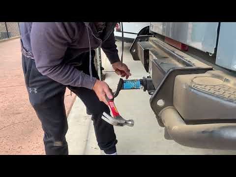 Removing Hitch Locking Pin