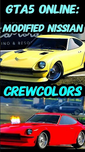 *NEW* GTA 5: CUSTOM CREW COLORS for Karin 190Z! HEX CODES!
