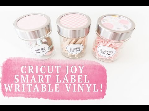 Cricut Joy Smart Label Writable Vinyl : How To Design & Cut Jar Labels!