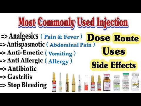 Commonly Used Injection // Common Injections and Their Uses