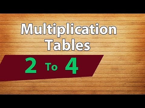 Multiplication Table 2 to 4 | Learn Tables For Beginners | How To Multiply #catrackkidstv