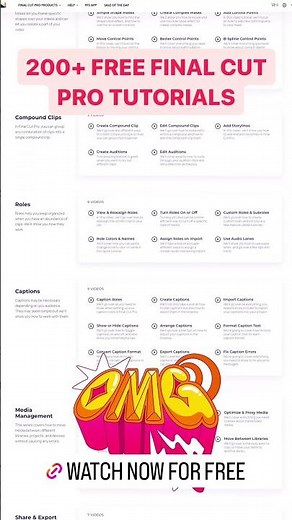 200+ FREE Final Cut Pro Tutorials Just For You