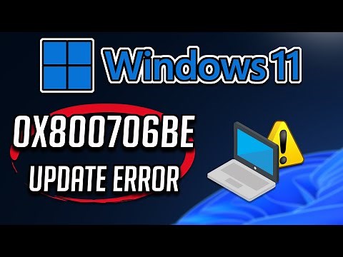How To Fix Windows Update Error 0x800706be in Windows 11/10 [Tutorial]
