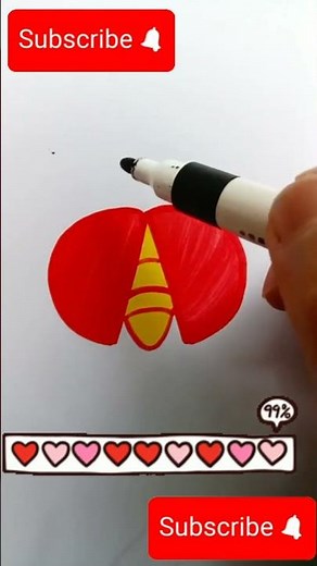 How to Draw a Ladybug Easily in 1 Minute | Step by Step Insect Drawing Tutorial for Kids #drawing