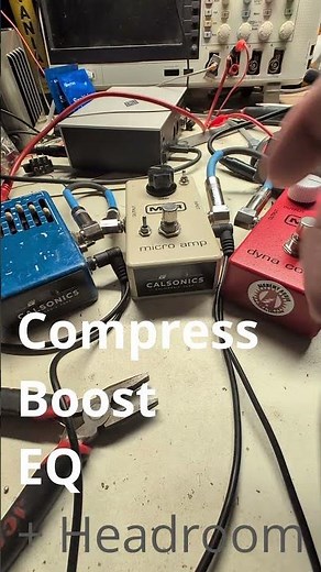 MXR Dyna Comp (Ross mod), Micro Amp + High Headroom 6-Band Graphic Equalizer (EQ) #mxrpedals #guitar