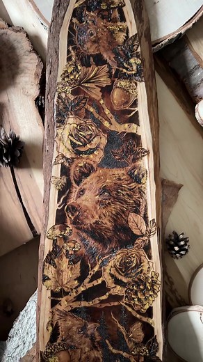 My gold leaf on pyrography tips 👇🏼 I’ve been exploring & experimenting with different methods of applying 24 karat gold leaf to pyrography. I’m currently loving how subtle the gold is when paired with pyrography especially when I add the gold as highlights in the artwork. When the sun hits the gold it shines & adds luster & life to the matte nature of wood. I’m totally a fan ☺️ That said, I’m new to gold leafing & I’m bringing you along in my 2024 gold leaf exploration where I’ve already learn