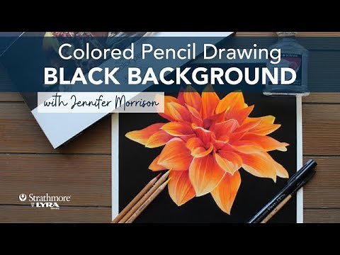 Adding a Black Background to a Colored Pencil Drawing