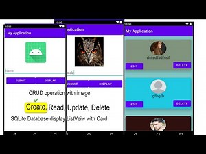 Android Studio CRUD operation | #1 | insert data into SQLite database with image