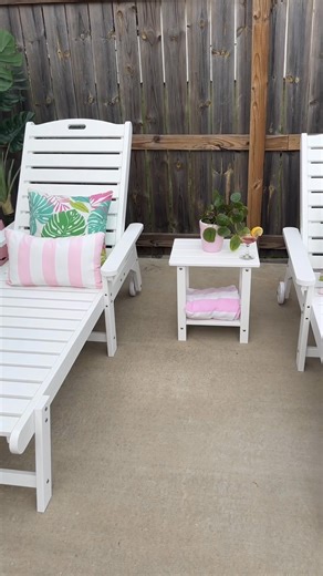 5.1K views · 88 reactions | Just gave my back patio a quick and easy makeover—amazing what a few cute touches can do! ✨華 | Olivia's Romantic Home DIY | Facebook