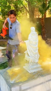 3.9M views · 20K reactions | Statue of Jesus Transformed into Gold...