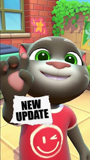 the CAT pokes back 🫵 #TalkingTom #Poke