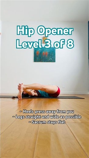 Yoga Lying Down HIP OPENERS 🧘‍♀️ Beginners to Advanced 🧘‍♀️ Level 3 of 8 (Straddle Splits)