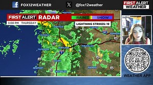 7.4K views · 54 reactions | AFTERNOON UPDATE: Tracking a few pop-up storms, rain coverage increases tonight | FOX 12 Weather | Facebook