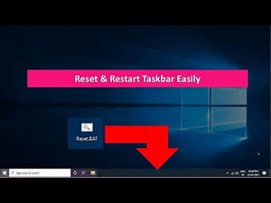 "How to Restart or Reset Taskbar in Windows 10/11 - Easy Fix for Taskbar Issues"
