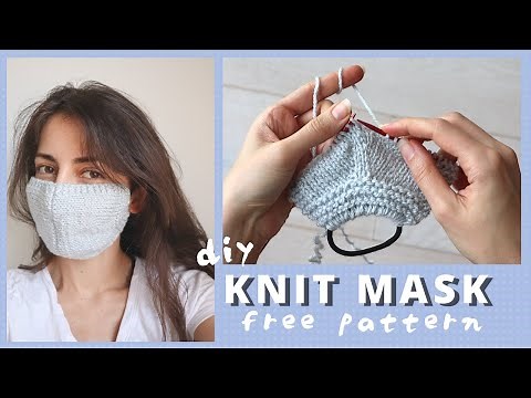 How to Knit a Face Mask - Free Pattern