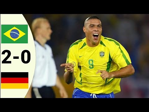 Brazil vs Germany 2-0 World Cup Final-2002- Excellent Higlights and goals HD