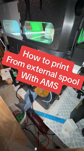 How to Print from External Spool with AMS Setup