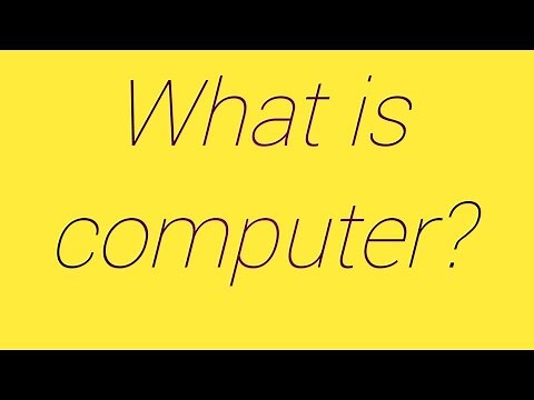 What is computer?
