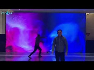 Interactive led video wall display