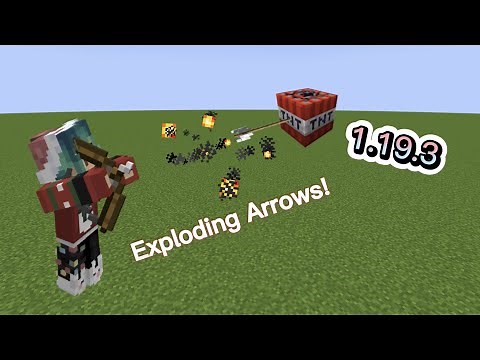 Exploding Arrows | Minecraft Java Command Block Tutorial