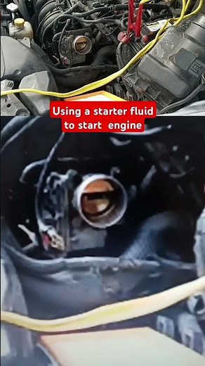 How to use a starter fluid to start up your engine #engine