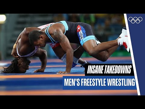 10 minutes of insane takedowns in men's freestyle wrestling! 🤼‍♀️ 💪