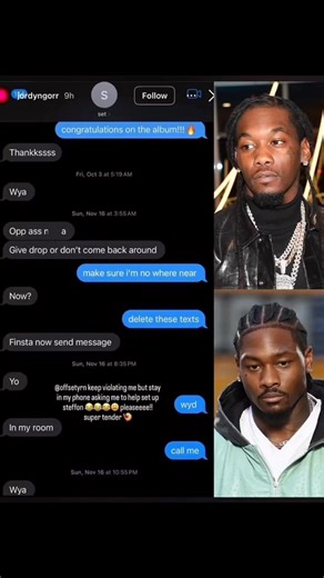 Adonis Harper on Instagram: "An Instagram model recently shared alleged texts between herself and Offset, accusing him of trying to set up Stefon Diggs: "keep violating me but stay in my phone asking me to help set up steffon" #offset #stephondiggs #cardibfans #fypシ #weedbetalkingpodcast"