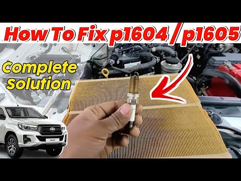 How To Fix P1604 startability malfunction / P1605 rough idling Toyota || Complete Solution