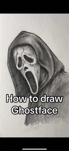How to Draw Ghostface from Scream: Step by Step