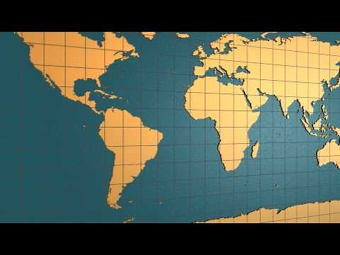 3D Folding Globe Animation