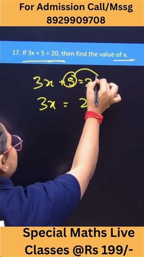 Class 7 Simple Equation Challenge 🔥 Can You Solve in 30s?