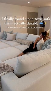 148K views · 35K reactions | I found the best non-toxic sofa that's actually PFAS-free! Featured: 8-Seat Modular Closed Pit (Extra-Deep) in Oatmeal Beige | Design Loves Detail | Facebook