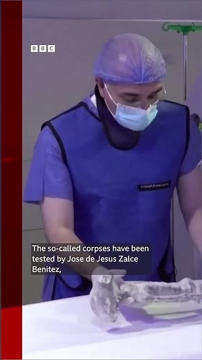 These viral “alien bodies” have undergone lab tests in Mexico. #BBCNews