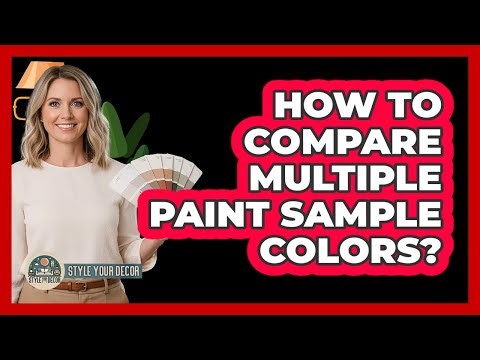 How To Compare Multiple Paint Sample Colors?