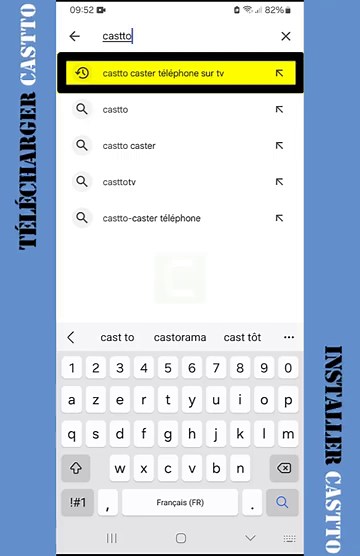 CASTTO - application pour Caster Téléphone sur TV