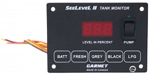 SeeLeveL RV Holding Tank Monitor - Fresh, Gray, Black, Propane - Water Pump Switch SeeLeveL Smart RV